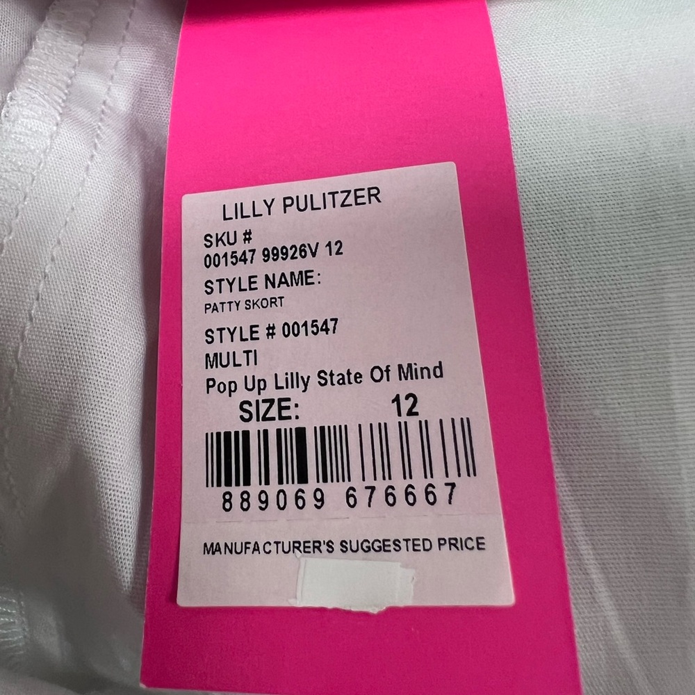 Lilly Pulitzer State of Mind Skort NWT - Picture 5 of 6